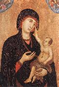 Duccio di Buoninsegna Madonna with Child and Two Angels (Crevole Madonna) dfg oil